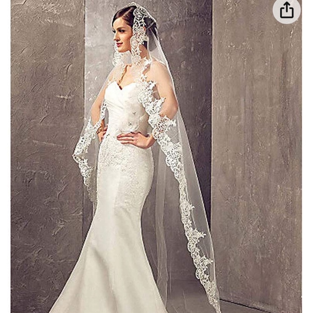 🌷New, Wedding Bride's white or Ivory Veil.